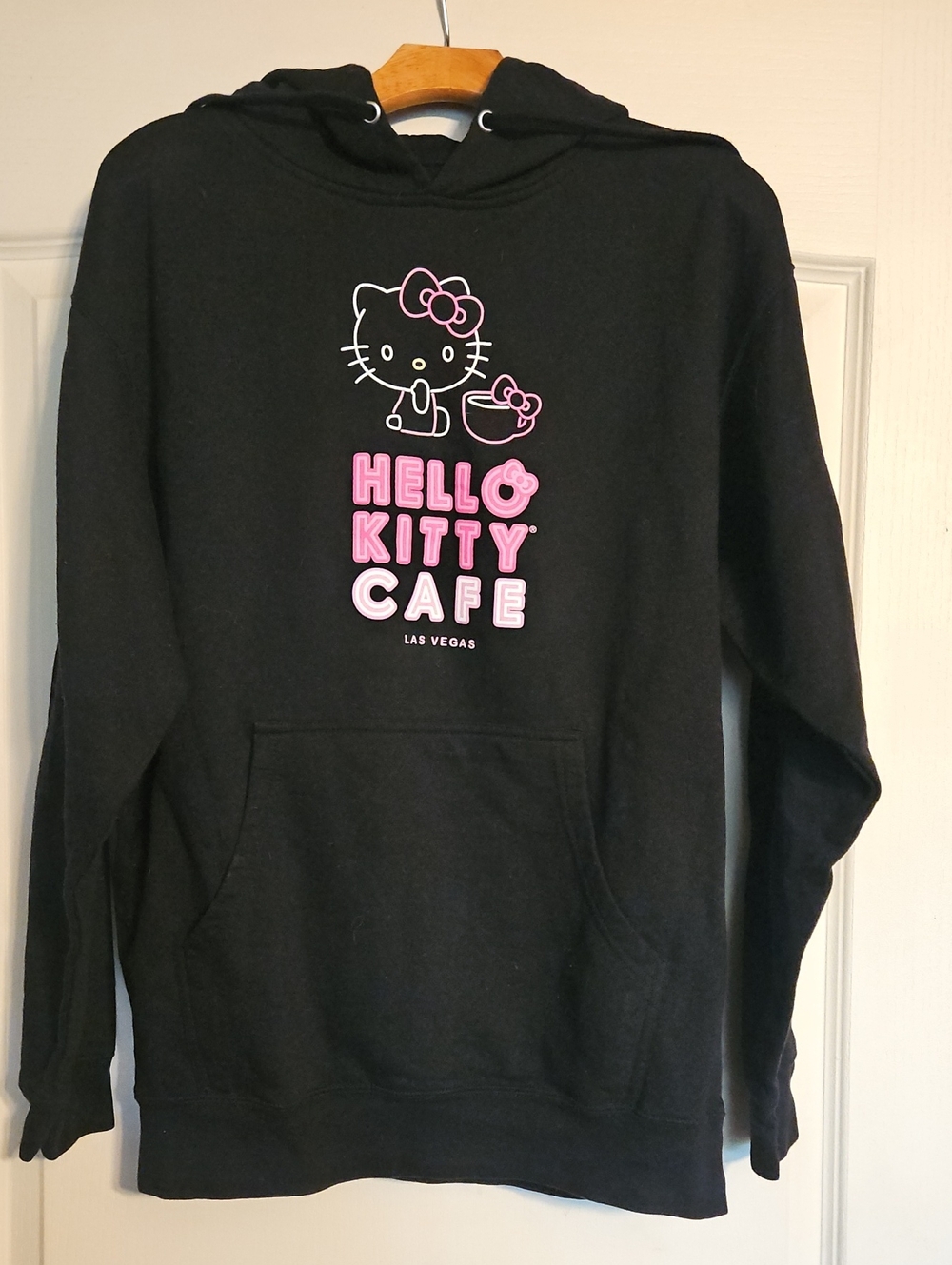 Hello Kitty Cafe Las Vegas Black Hoodie - Women's Sweater